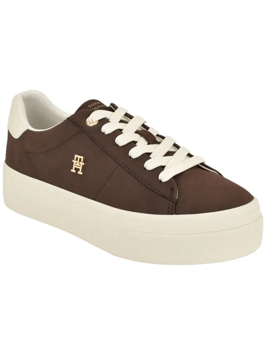 Кроссовки на платформе с шнуровкой Brighs Tommy Hilfiger — изображение 1 из 5, коричневый
