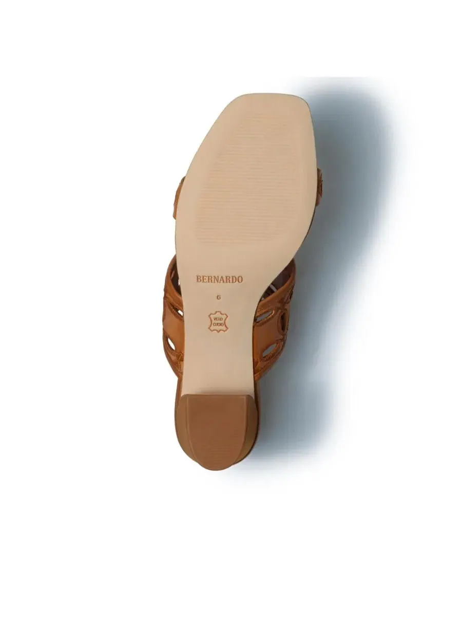 Женские сандалии Gemma на среднем каблуке Bernardo Footwear — изображение 3 из 5, коричневый