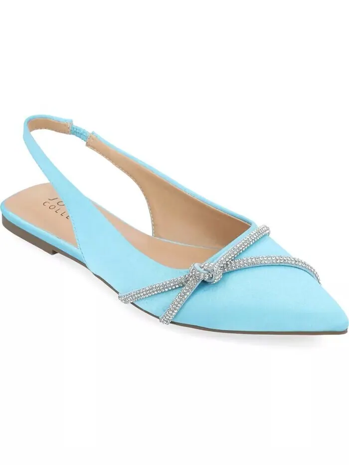 Женские туфли Rebbel Rhinestone Knot Slingback Flats Journee Collection