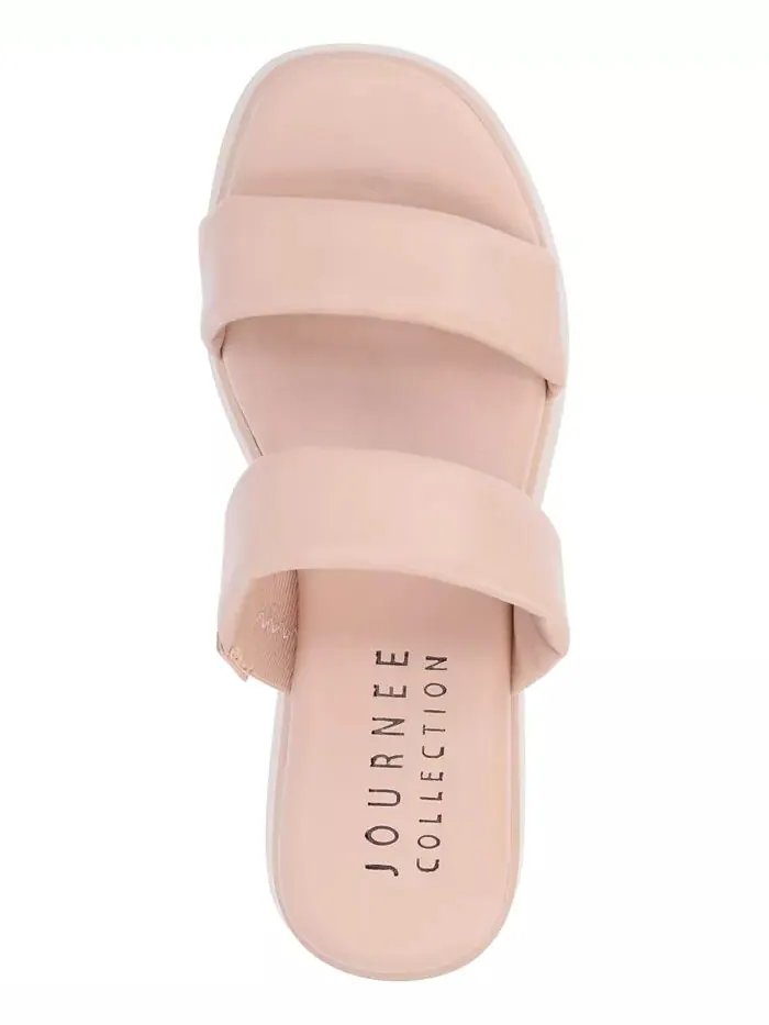 Женские босоножки Veradie на платформе Journee Collection — изображение 4 из 6, пудровый розовый