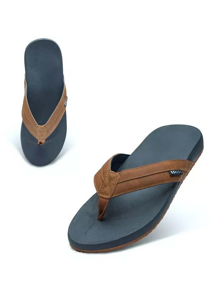 Мужские шлепанцы Trey Flip Flops с амортизирующей подошвой из EVA, удобные пляжные сандалии Alpine — изображение 6 из 7