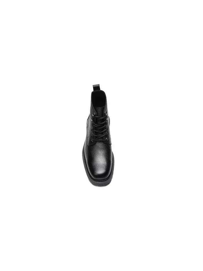 Мужские кожаные ботинки Robert Lace Up A. Veer — изображение 3 из 5, черный