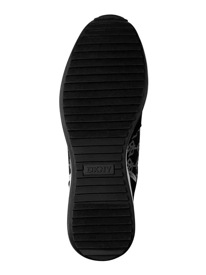 Женские кроссовки Kamay на шнуровке с клиновидной подошвой DKNY — изображение 5 из 5, черный