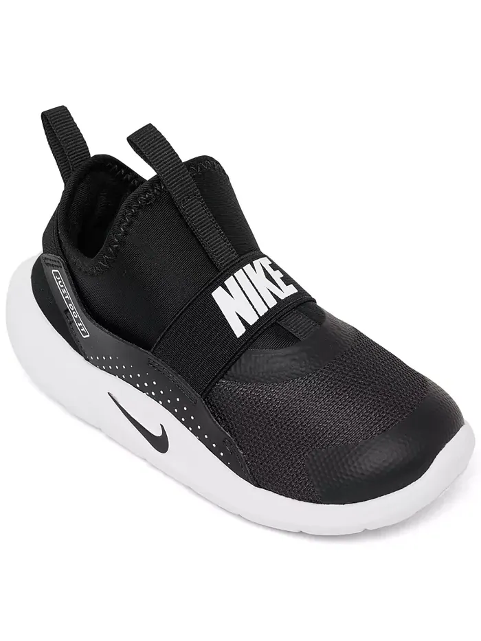 Детские беговые кроссовки Flex Runner 4 Slip-On от Finish Line Nike — изображение 1 из 6, черный