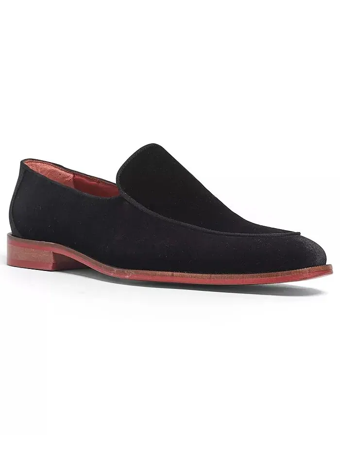 Мужские бархатные свадебные мокасины Prince Slip-On Carlos by Carlos Santana — изображение 1 из 5, черный