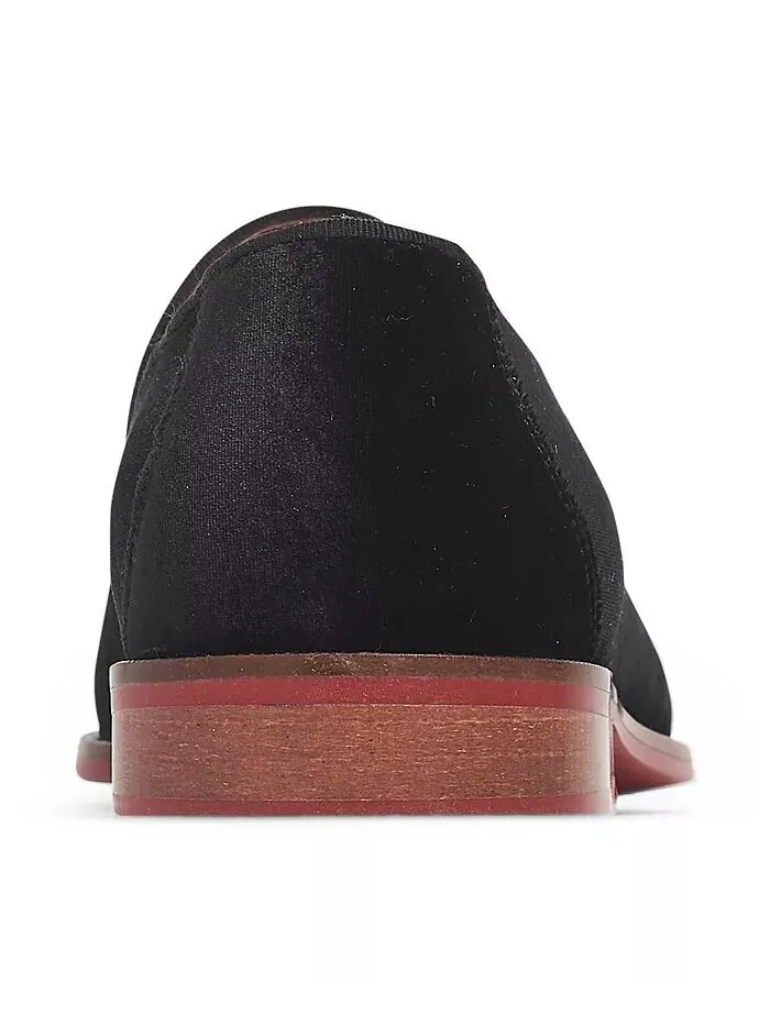 Мужские бархатные свадебные мокасины Prince Slip-On Carlos by Carlos Santana — изображение 3 из 5, черный