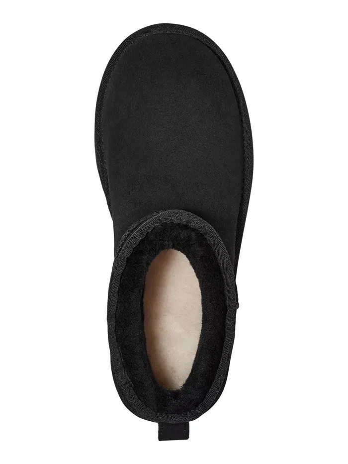 Женские классические ультрамини-ботинки на платформе UGG® — изображение 4 из 8, черный