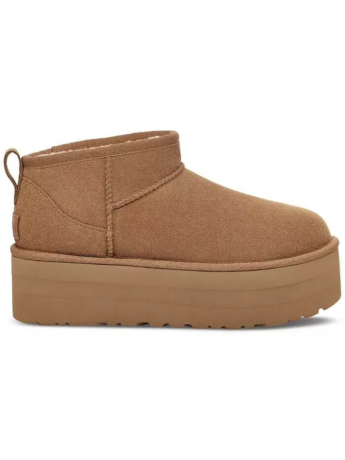 Женские классические ультрамини-ботильоны на платформе UGG® — изображение 2 из 6, орех
