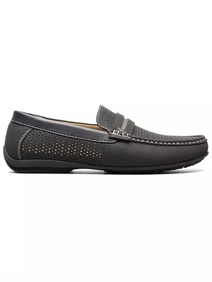 Мужские мокасины Corby Toe Saddle Slip-on Loafer Stacy Adams — изображение 2 из 8, темно-синий
