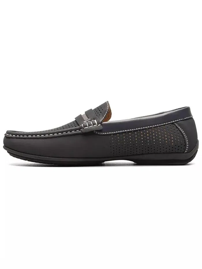 Мужские мокасины Corby Toe Saddle Slip-on Loafer Stacy Adams — изображение 5 из 8, темно-синий