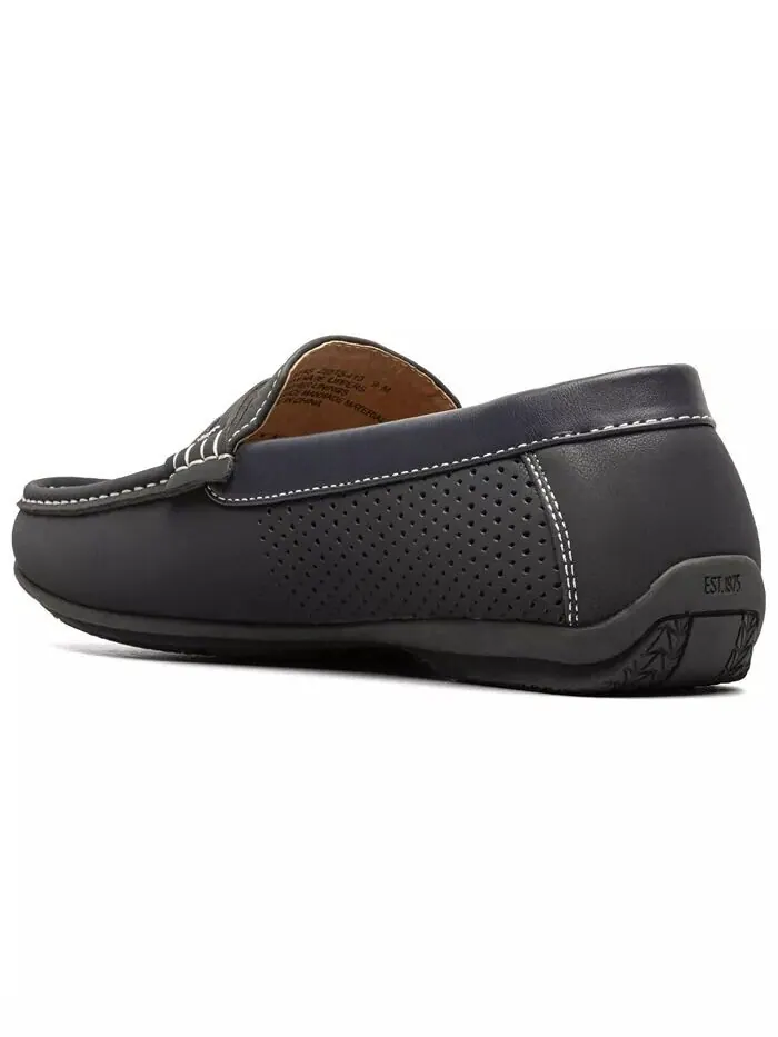 Мужские мокасины Corby Toe Saddle Slip-on Loafer Stacy Adams — изображение 8 из 8, темно-синий