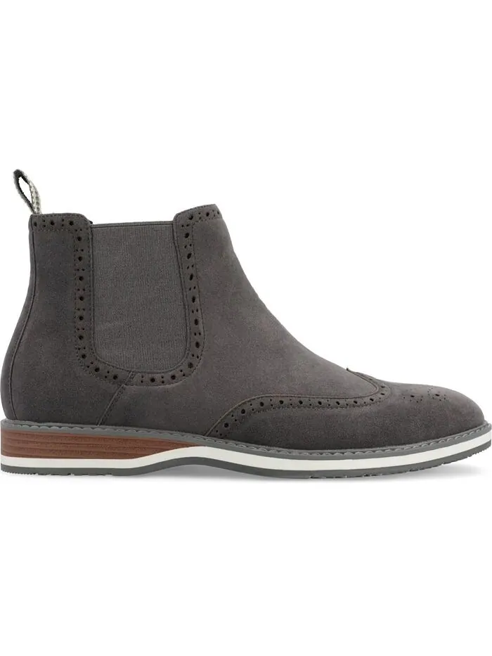 Мужские ботинки челси без шнуровки Thorpe Tru Comfort Foam Wingtip Vance Co. — изображение 2 из 8, серый