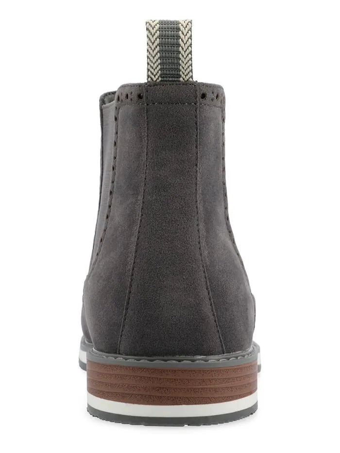 Мужские ботинки челси без шнуровки Thorpe Tru Comfort Foam Wingtip Vance Co. — изображение 3 из 8, серый