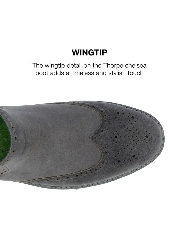 Мужские ботинки челси без шнуровки Thorpe Tru Comfort Foam Wingtip Vance Co. — изображение 7 из 8, серый