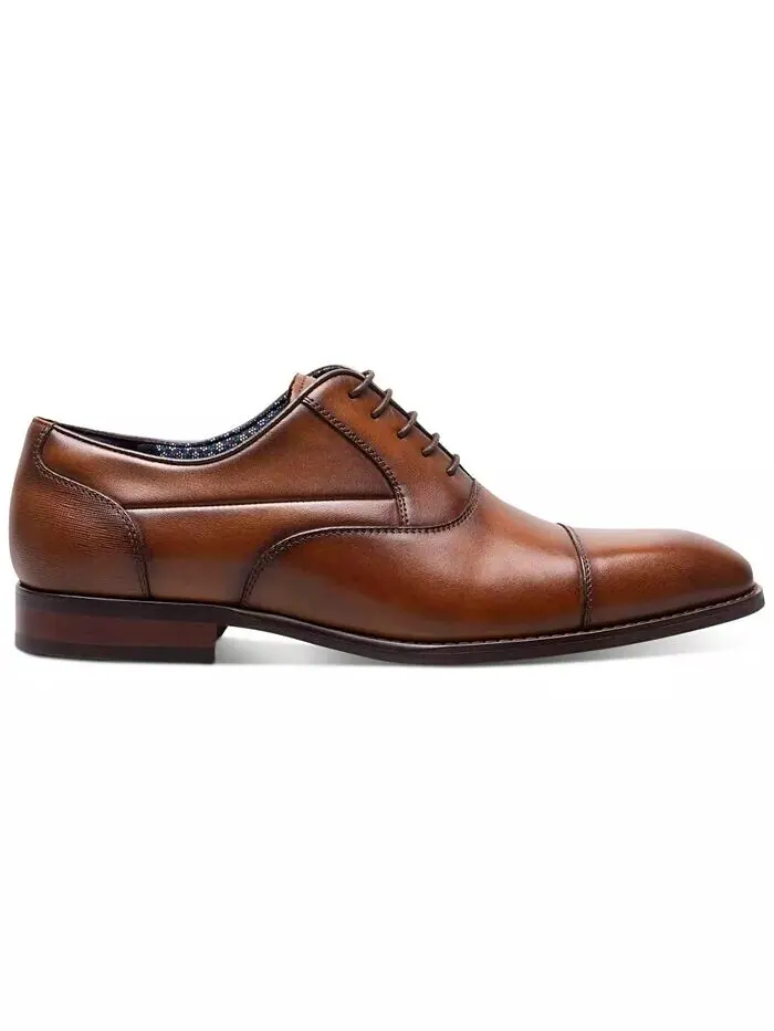 Мужские туфли-оксфорды Kallum Cap-Toe Stacy Adams — изображение 2 из 7, коричневый