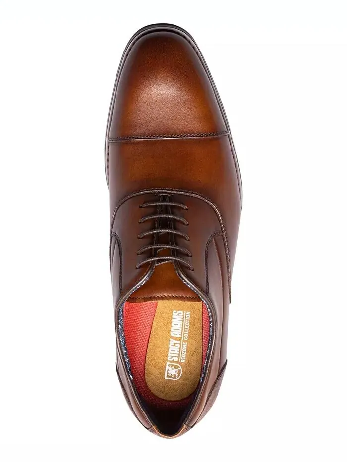 Мужские туфли-оксфорды Kallum Cap-Toe Stacy Adams — изображение 6 из 7, коричневый