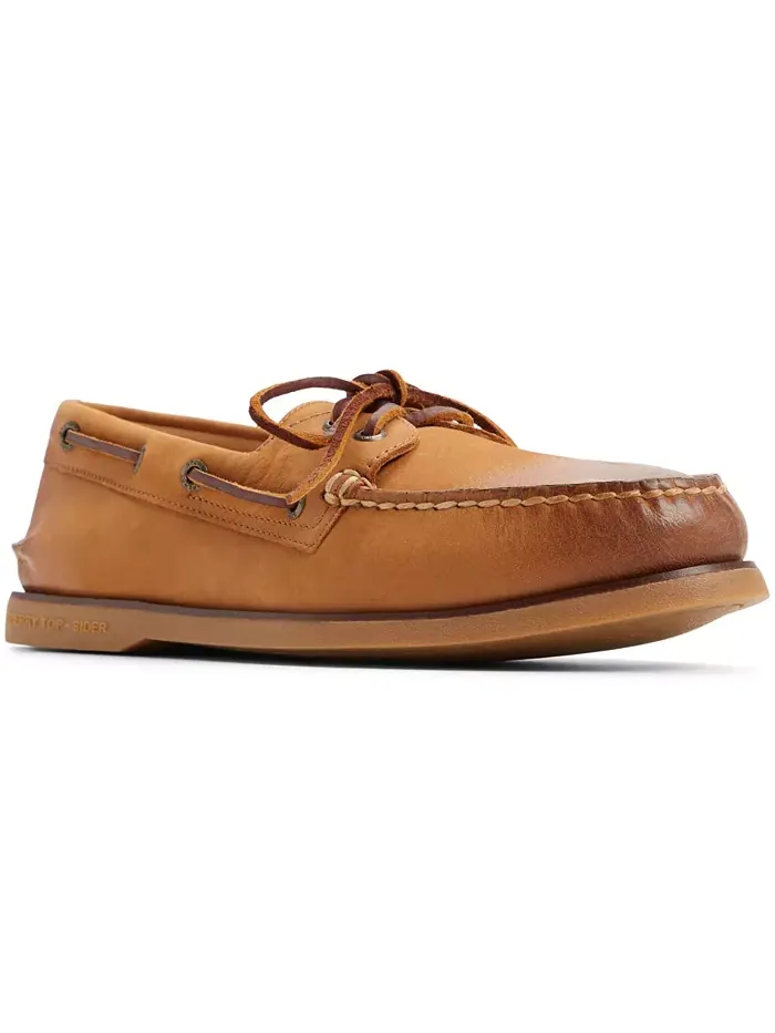 Мужские лодочные туфли Gold Cup Authentic Original с двумя шнуровками Sperry — изображение 1 из 5, бежевый