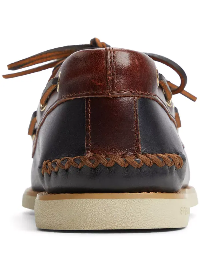Мужские лодочные туфли Gold Cup Authentic Original с двумя шнуровками Sperry — изображение 3 из 5, черный/коричневый