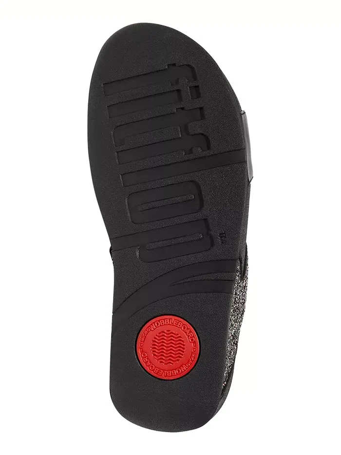 Женские босоножки-танкетки Lulu Multi-Tonal Glitter FitFlop — изображение 5 из 5, черный мульти