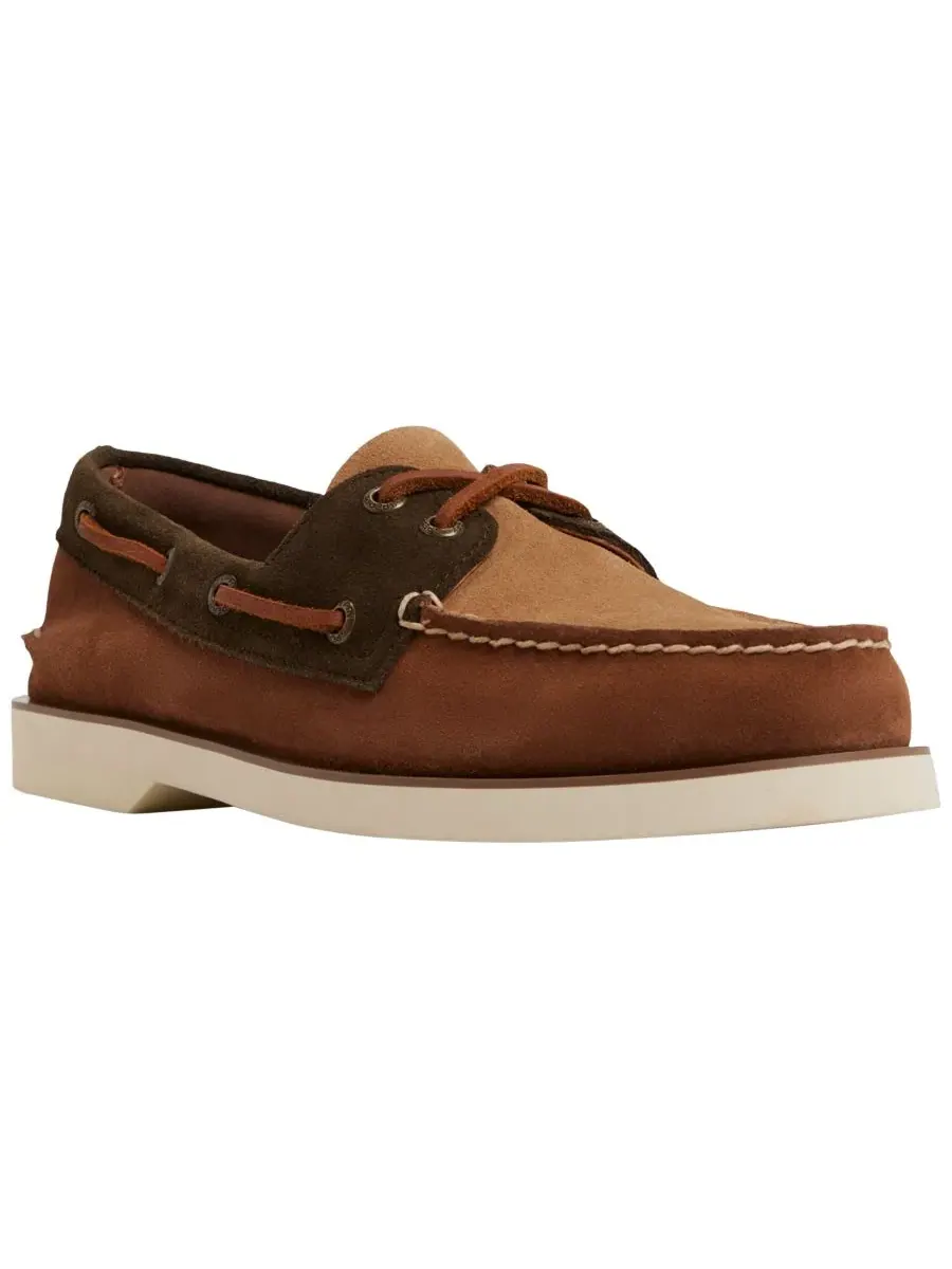 Мужские лодочные туфли с закругленным носком Sperry — изображение 1 из 6, коричневый