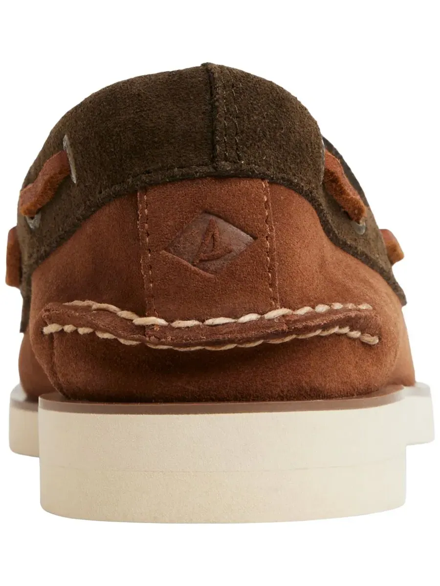 Мужские лодочные туфли с закругленным носком Sperry — изображение 3 из 6, коричневый