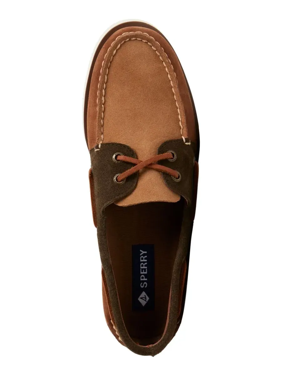 Мужские лодочные туфли с закругленным носком Sperry — изображение 4 из 6, коричневый