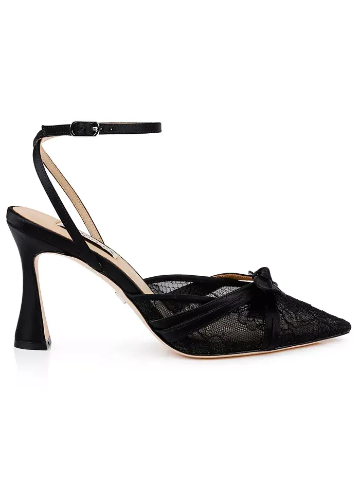 Женские туфли-лодочки Josie с острым носом Badgley Mischka — изображение 2 из 5, черный