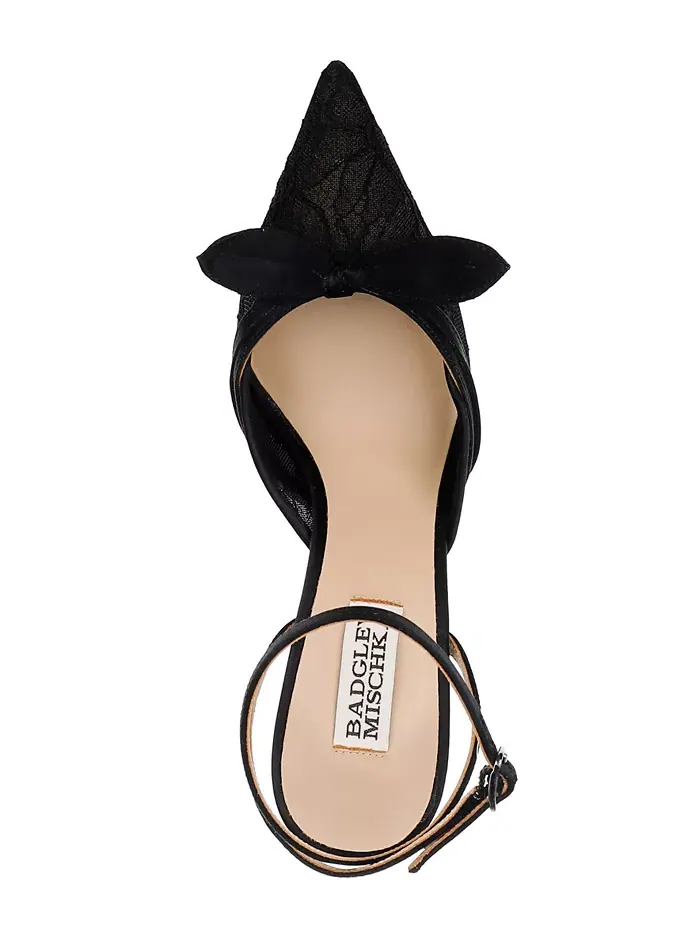Женские туфли-лодочки Josie с острым носом Badgley Mischka — изображение 3 из 5, черный