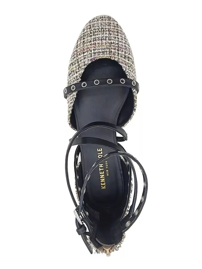 Женские балетки Mason Strappy Kenneth Cole New York — изображение 4 из 13, черный/бежевый