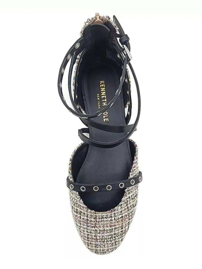 Женские балетки Mason Strappy Kenneth Cole New York — изображение 6 из 13, черный/бежевый