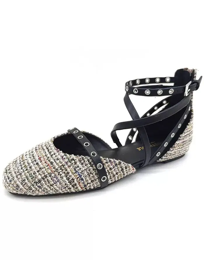 Женские балетки Mason Strappy Kenneth Cole New York — изображение 7 из 13, черный/бежевый