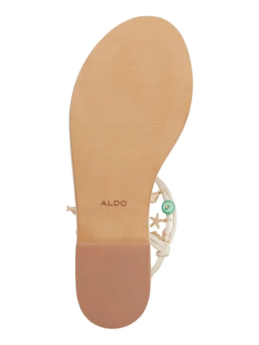 Женские сандалии Seajewels с Т-образным ремешком и круглым носком ALDO — изображение 5 из 5, белый/мульти