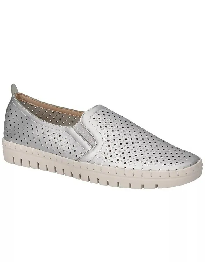 Женские свежие кроссовки Slip On Easy Street — изображение 1 из 7, серебряный