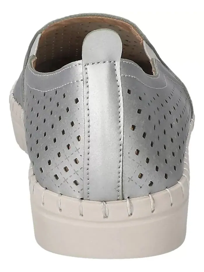 Женские свежие кроссовки Slip On Easy Street — изображение 3 из 7, серебряный