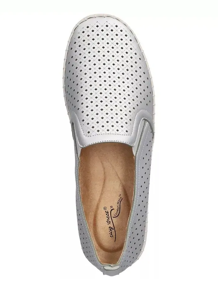 Женские свежие кроссовки Slip On Easy Street — изображение 4 из 7, серебряный