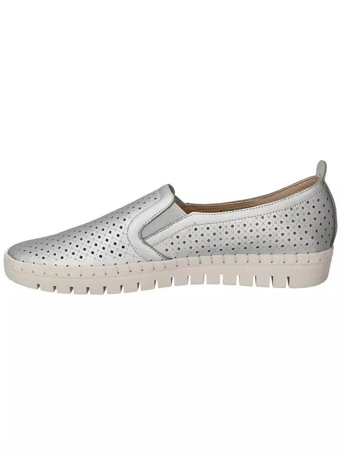 Женские свежие кроссовки Slip On Easy Street — изображение 6 из 7, серебряный