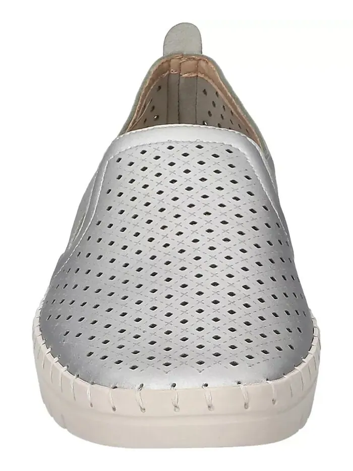 Женские свежие кроссовки Slip On Easy Street — изображение 7 из 7, серебряный