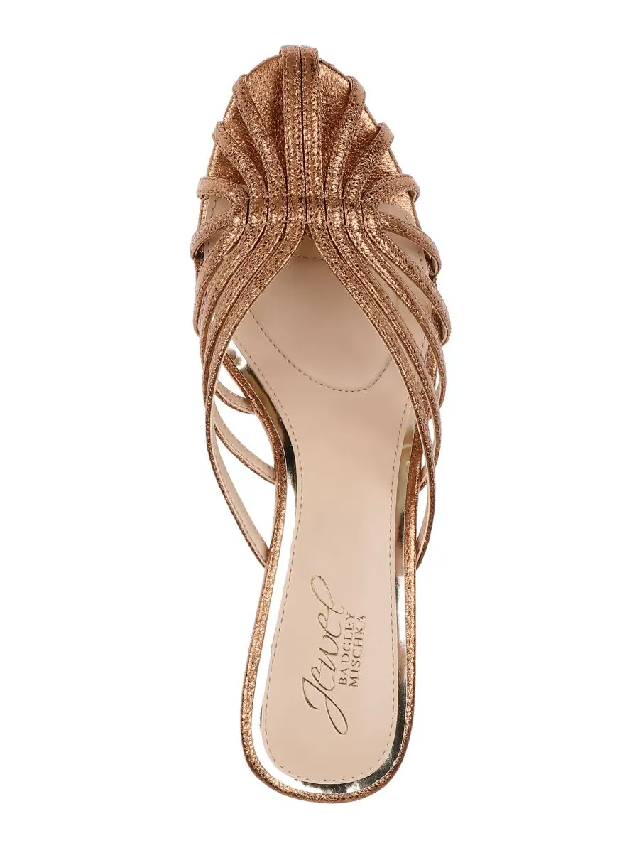 Женские сандалии Ilaria Dress Sandals Jewel Badgley Mischka — изображение 4 из 5, золотистый