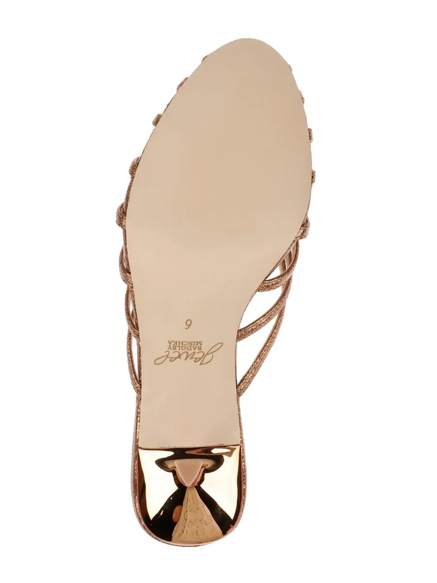 Женские сандалии Ilaria Dress Sandals Jewel Badgley Mischka — изображение 5 из 5, золотистый