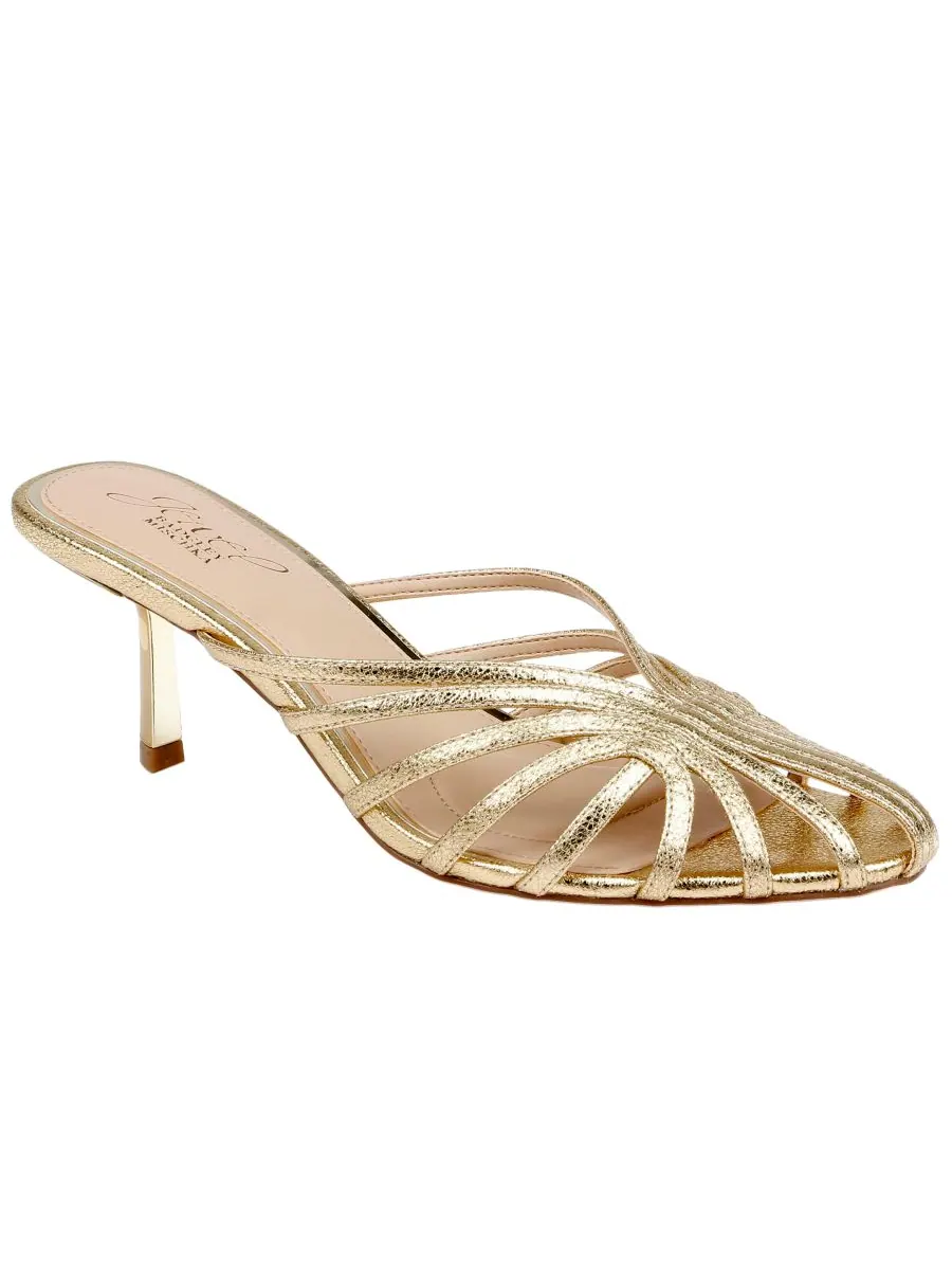 Женские сандалии Ilaria Dress Sandals Jewel Badgley Mischka — изображение 1 из 5, золотистый