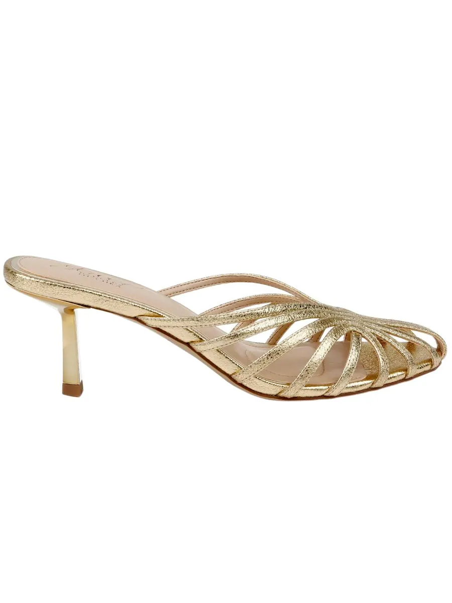 Женские сандалии Ilaria Dress Sandals Jewel Badgley Mischka — изображение 2 из 5, золотистый