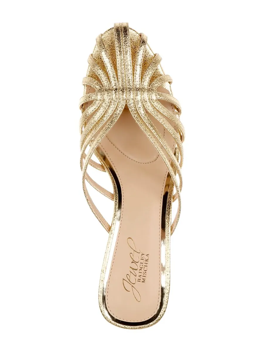 Женские сандалии Ilaria Dress Sandals Jewel Badgley Mischka — изображение 4 из 5, золотистый