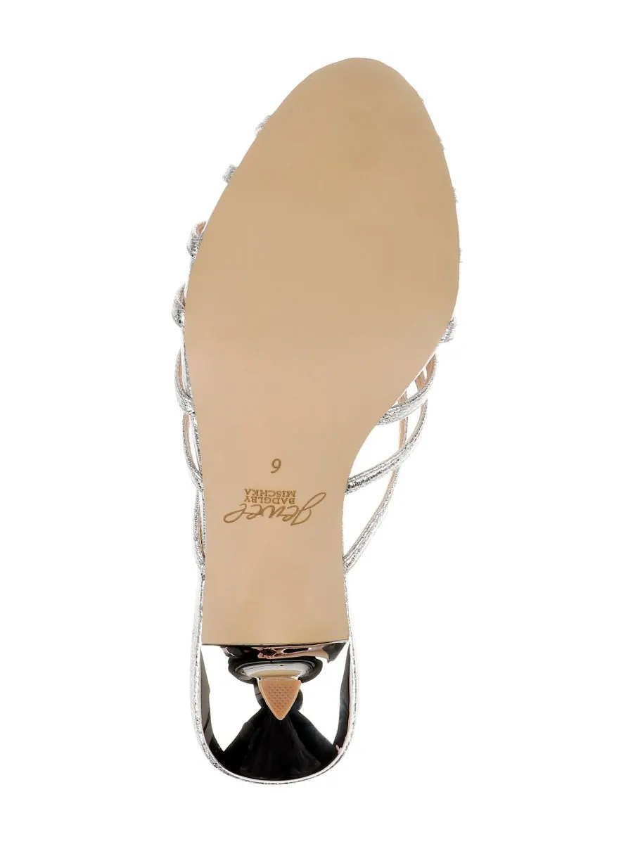 Женские сандалии Ilaria Dress Sandals Jewel Badgley Mischka — изображение 5 из 5, серебристый