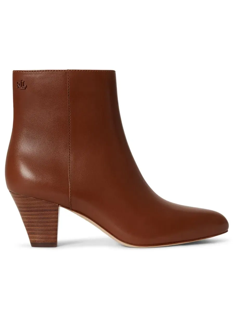 Ботильоны Emersyn Zipper Lauren Ralph Lauren — изображение 2 из 4, бежевый