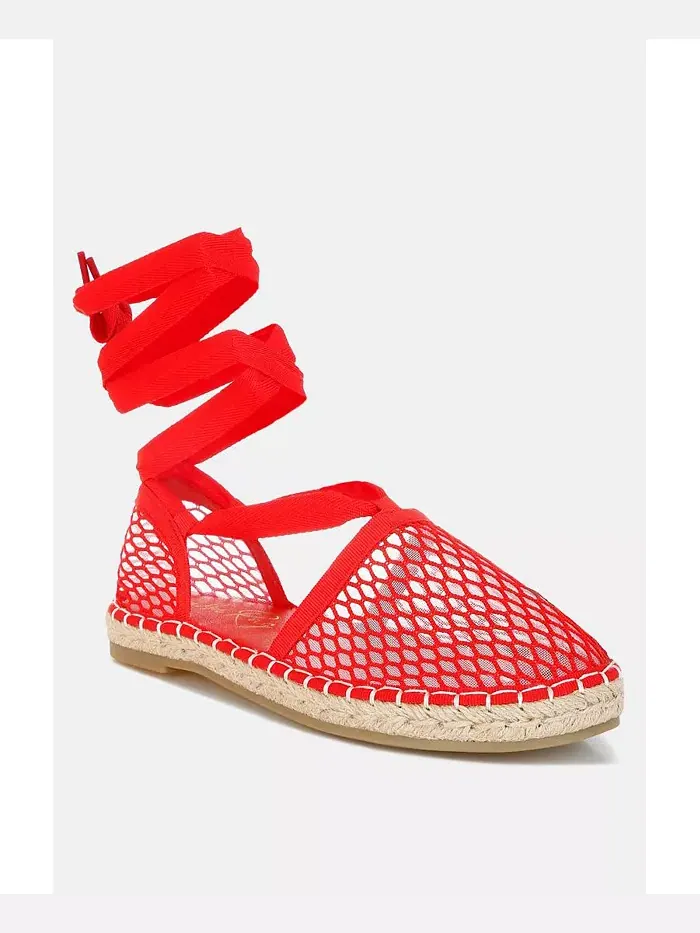 Сандалии Sonara Mesh Flat Espadrille London Rag — изображение 1 из 3, красный