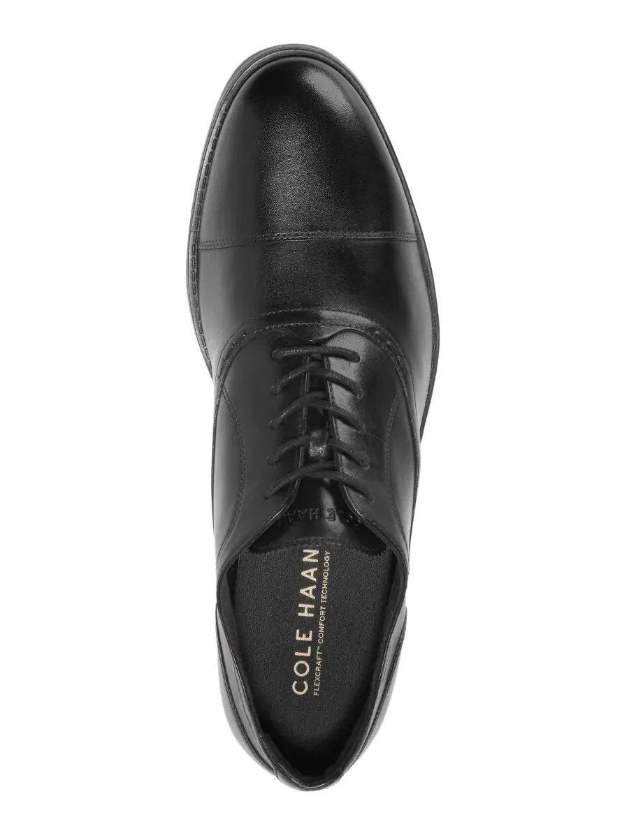 Мужские оксфорды Newmark Grand Cap Toe Cole Haan — изображение 4 из 5, черный