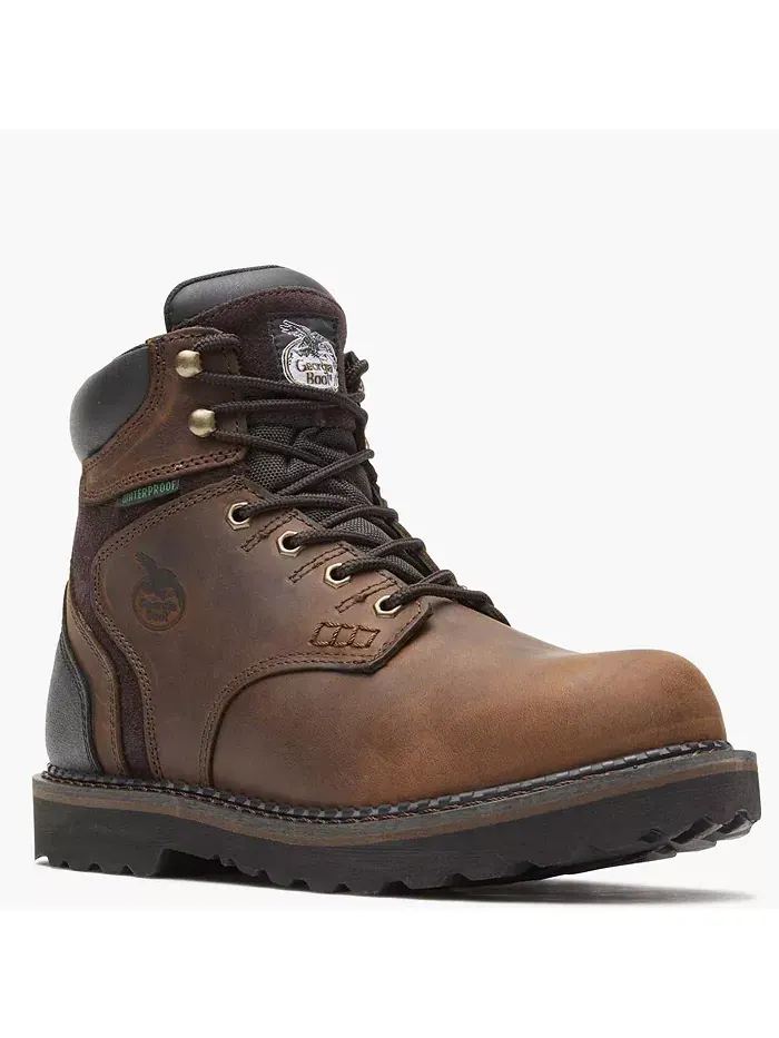 Мужские водонепроницаемые рабочие ботинки Brookville GEORGIA BOOT — изображение 1 из 7, коричневый