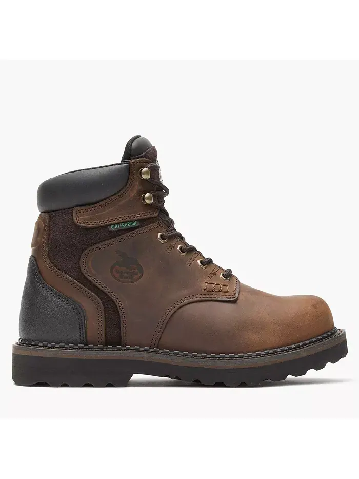 Мужские водонепроницаемые рабочие ботинки Brookville GEORGIA BOOT — изображение 4 из 7, коричневый