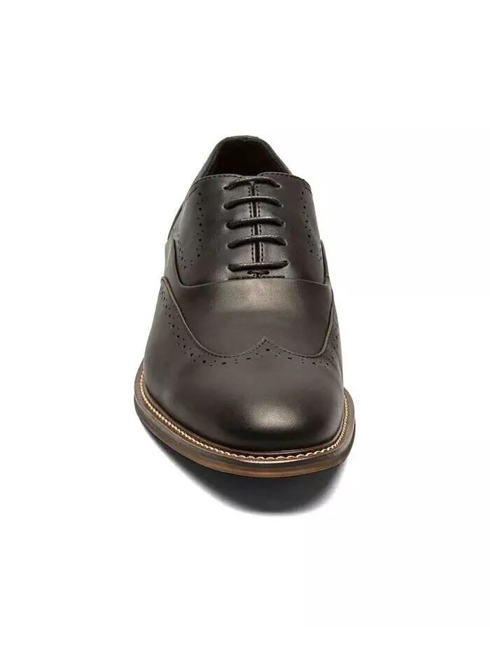 Мужские кожаные туфли-оксфорды Macarthur Wingtip Stacy Adams — изображение 6 из 8, черный