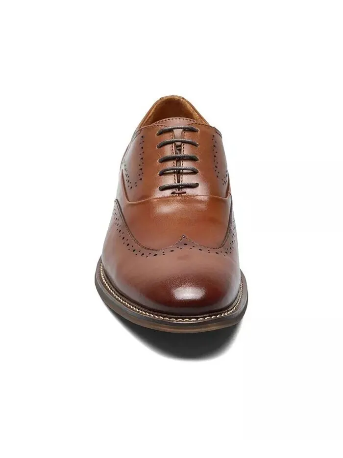 Мужские кожаные туфли-оксфорды Macarthur Wingtip Stacy Adams — изображение 6 из 8, коричневый
